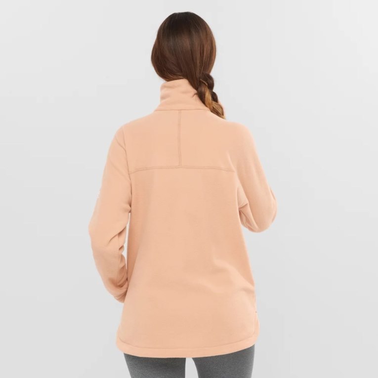 Coral Salomon Essential Cosy Fleece Women's Sweatshirt | IE GZ5192